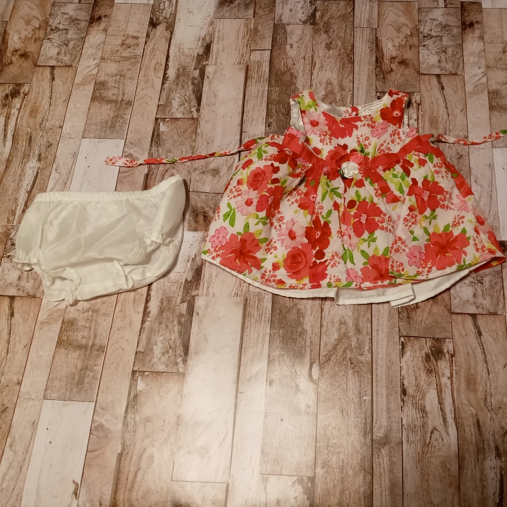 3-6 month baby girl floral dress